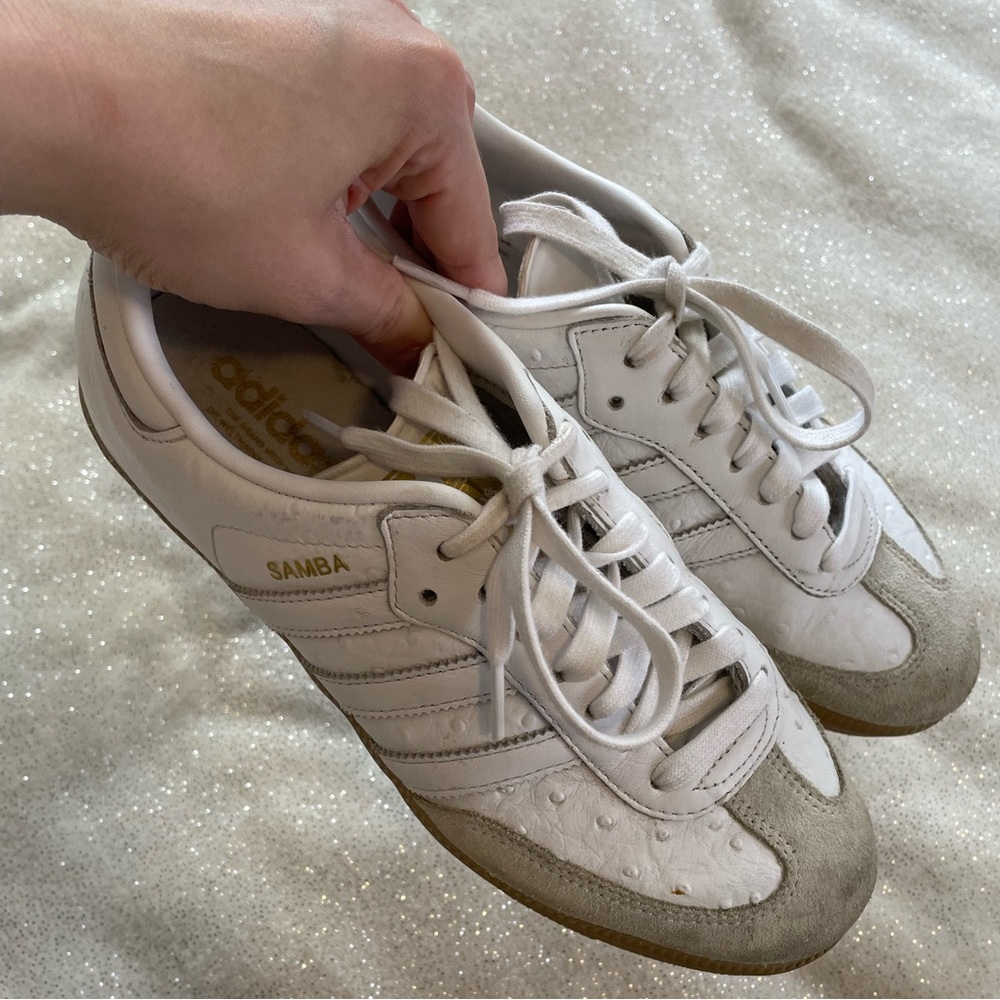 ADIDAS SUEDE/OSTRICH SAMBA SNEAKERS✨